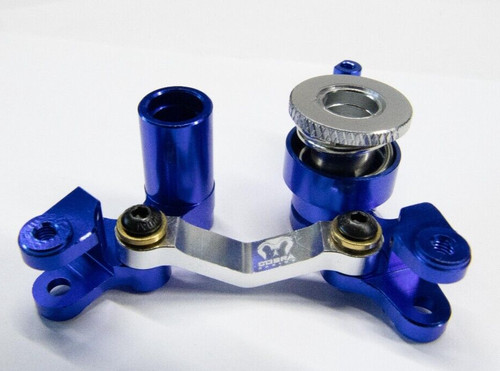 Blue aluminum steering - blue,